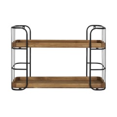 WALL SHELF WITH 2 WOOD LAYERS 70 - CABINETS, SHELVES